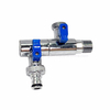 Valve d'angle en laiton de surface de polissage 