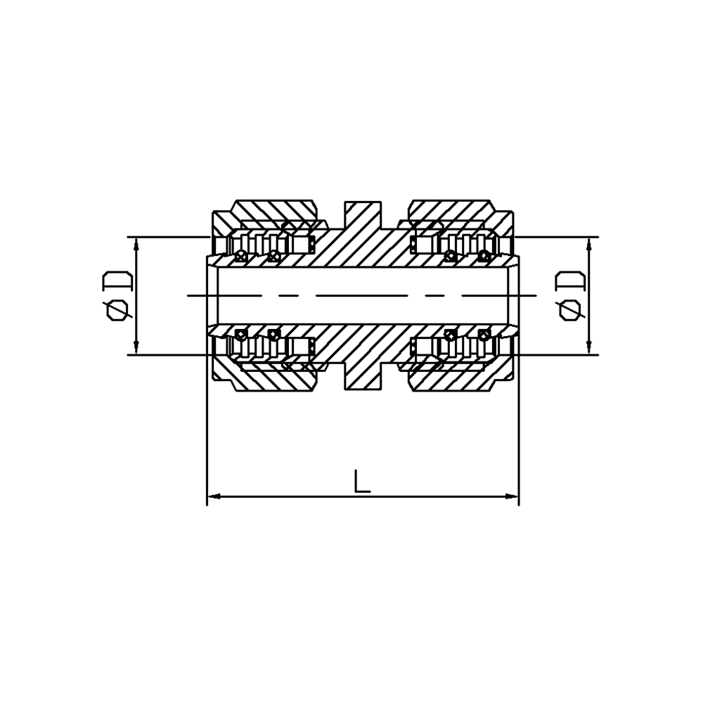 Raccord droit en laiton H829