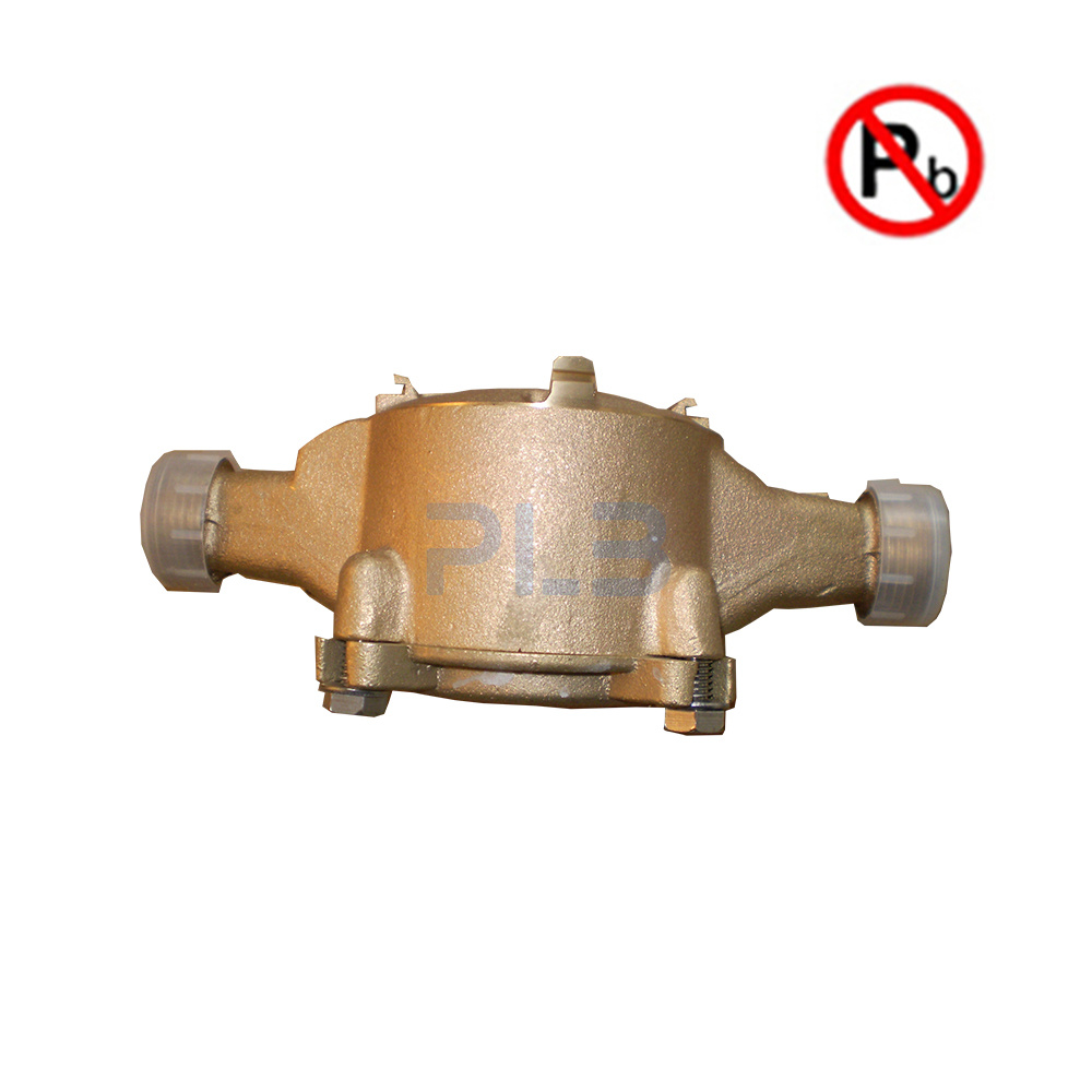 Coque de compteur d'eau en bronze ou en laiton sans plomb NSF Awwa C708